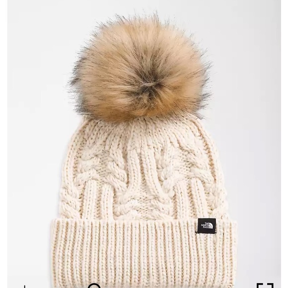 The North Face Other - The North Face Kids’ Oh Mega Fur Pom Beanie gardenia white one size NWT perfect